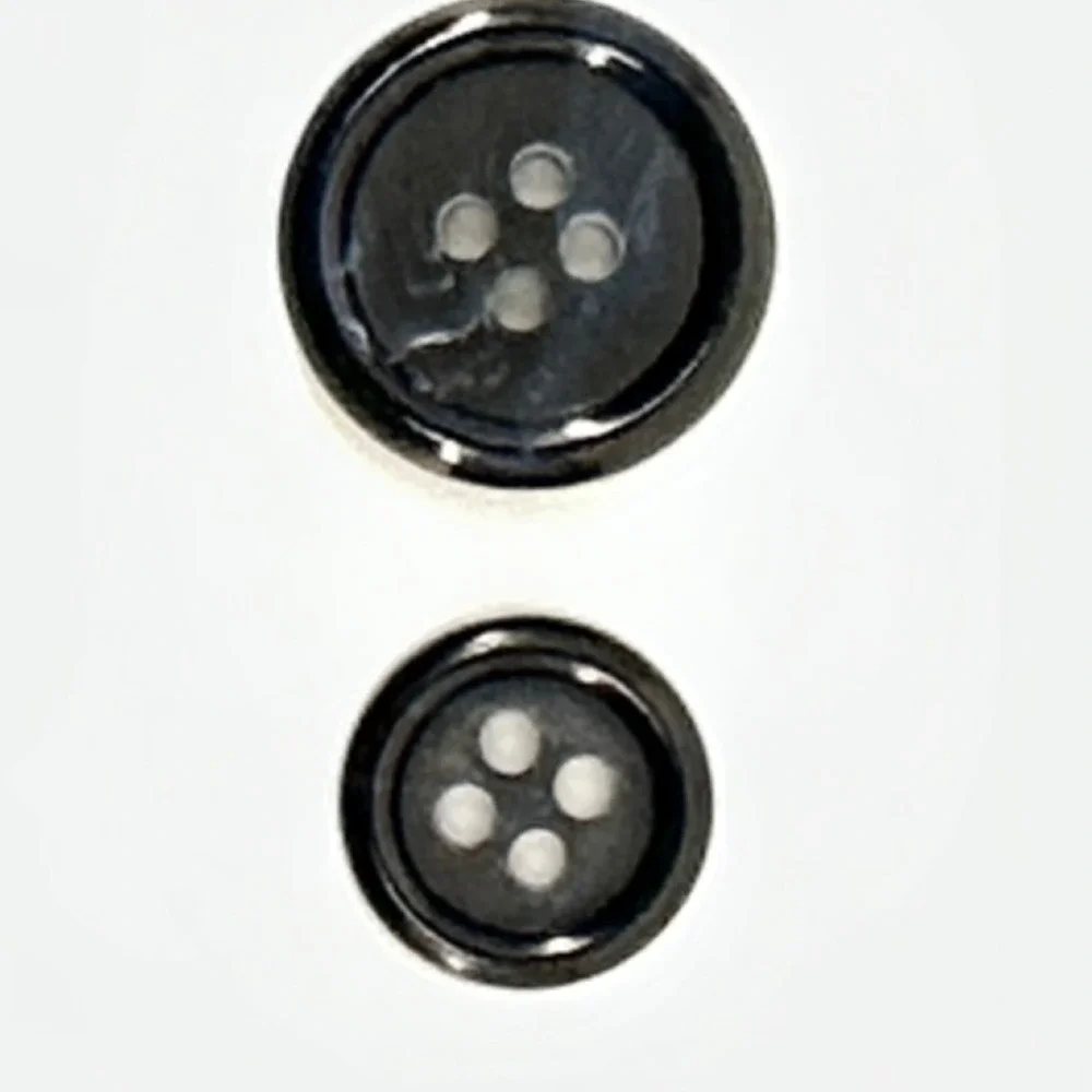 Burberry Replacement Suit Buttons Unisex Black  2 Large 8 Cuff